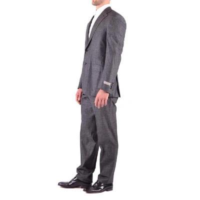 Shop Canali Men's Grey Wool Suit