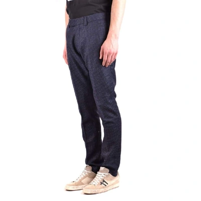 Shop Antony Morato Men's Blue Polyester Pants