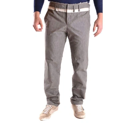 Shop Yohji Yamamoto Men's Grey Cotton Pants