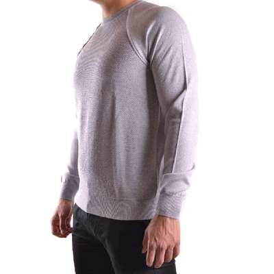 Shop Paolo Pecora Men's Grey Wool Sweater