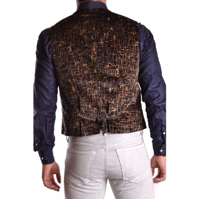 Shop Versace Men's Black Velvet Vest