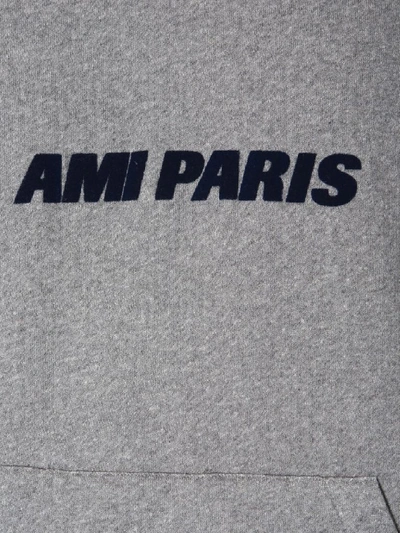 Shop Ami Alexandre Mattiussi Men's Grey Cotton Sweatshirt