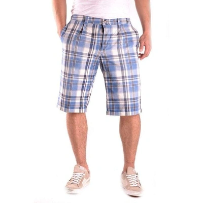 Shop Dondup Men's Light Blue Cotton Shorts