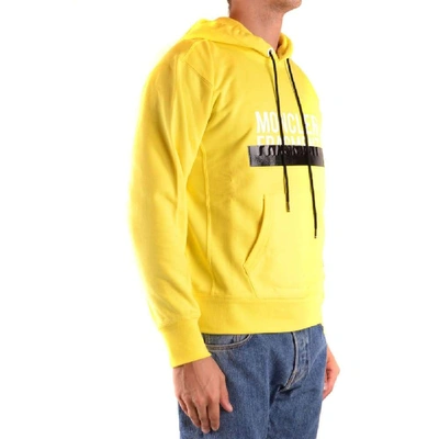 Shop Moncler Men's Yellow Cotton Sweatshirt