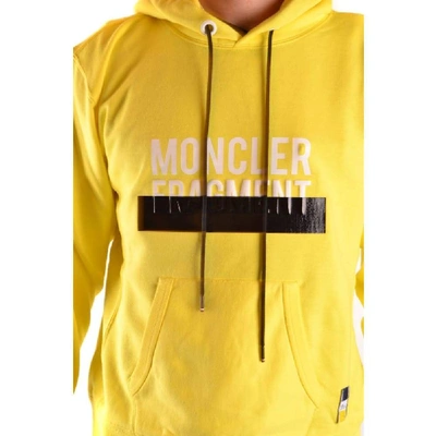 Shop Moncler Men's Yellow Cotton Sweatshirt