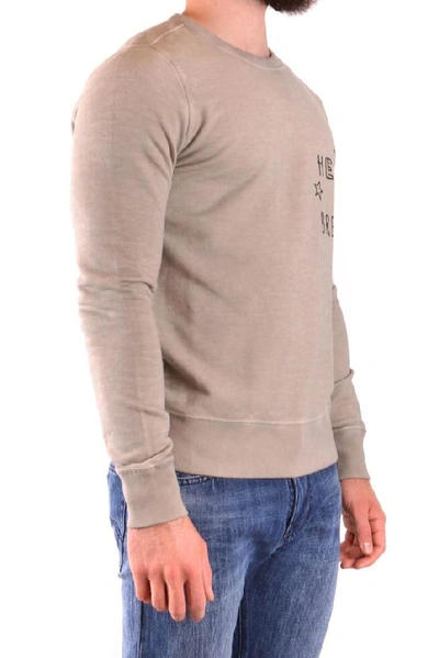 Shop Dondup Men's Beige Cotton Sweatshirt