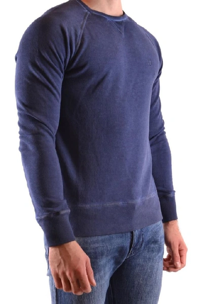 Shop Dondup Men's Blue Cotton Sweatshirt