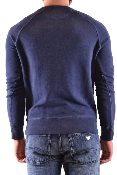 Shop Dondup Men's Blue Cotton Sweatshirt