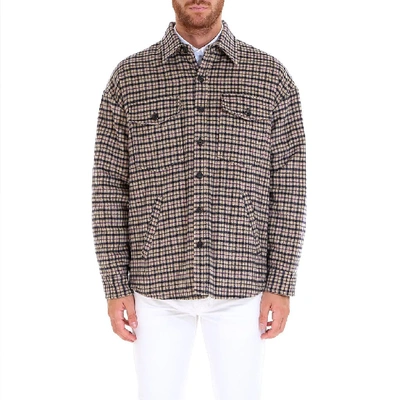 Shop Golden Goose Men's Multicolor Wool Shirt