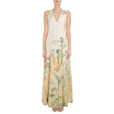 Shop Alberta Ferretti Women's Multicolor Silk Dress