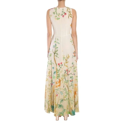 Shop Alberta Ferretti Women's Multicolor Silk Dress