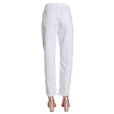 Shop Etro Women's White Cotton Jeans