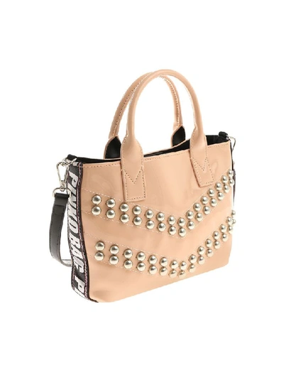 Shop Pinko Women's Pink Polyester Handbag