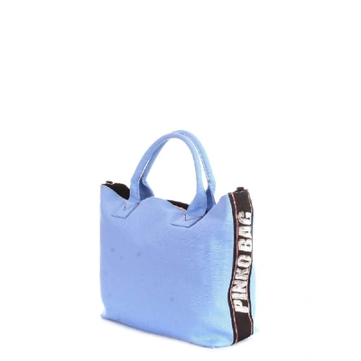 Shop Pinko Women's Light Blue Polyurethane Handbag