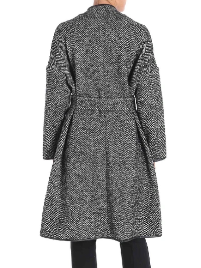 Shop Pinko Women's Grey Wool Coat