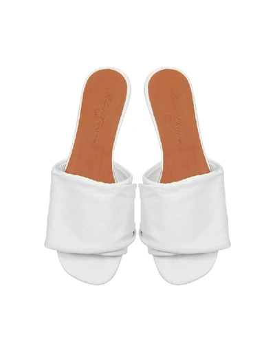 Shop Robert Clergerie Women's White Leather Sandals