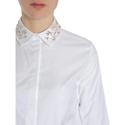 Shop Carven Women's White Cotton Shirt