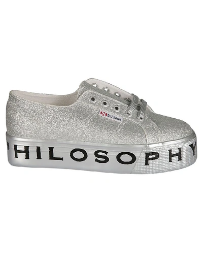 Shop Philosophy Women's Silver Polyurethane Sneakers