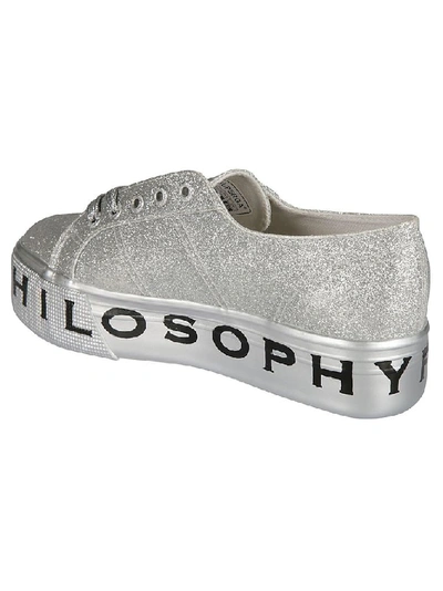 Shop Philosophy Women's Silver Polyurethane Sneakers