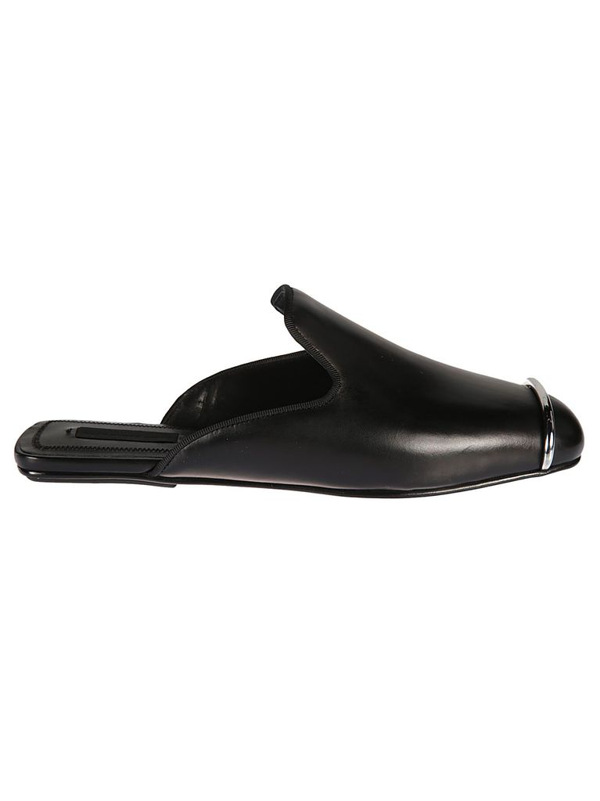 Alexander Wang Jaelle Leather Loafer Slides In 001 Black | ModeSens