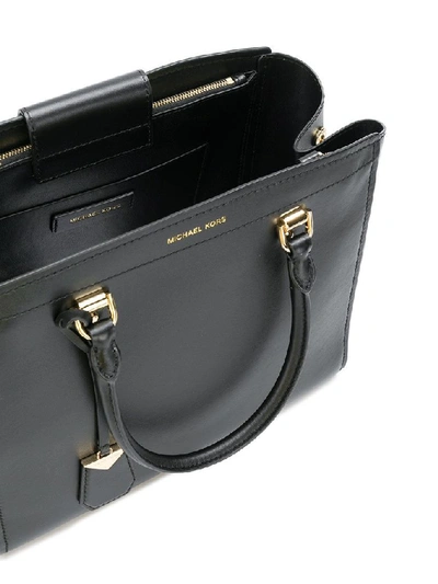 Shop Michael Kors Women's Black Leather Handbag