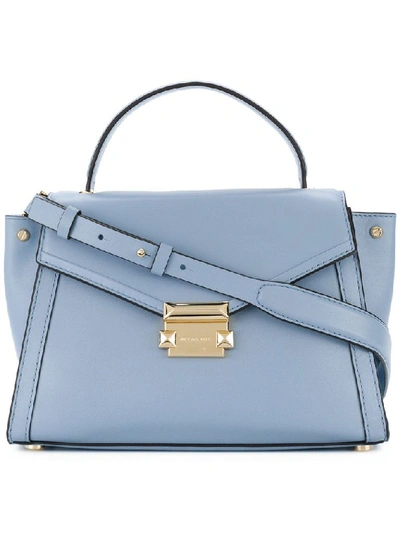 Shop Michael Kors Women's Light Blue Leather Handbag