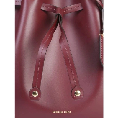 Shop Michael Michael Kors Michael Kors Women's Burgundy Leather Handbag