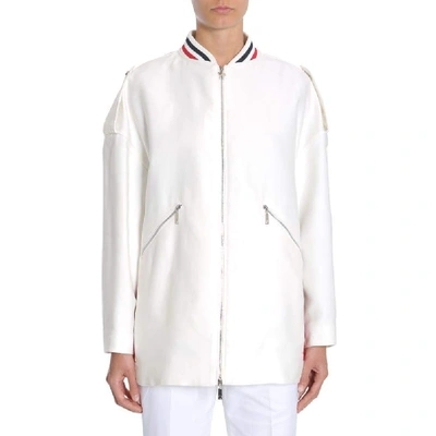 Shop Moncler Women's White Cotton Jacket