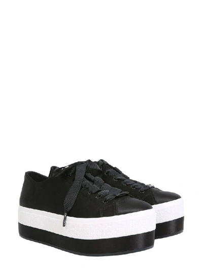 Shop Michael Kors Women's Black Leather Sneakers