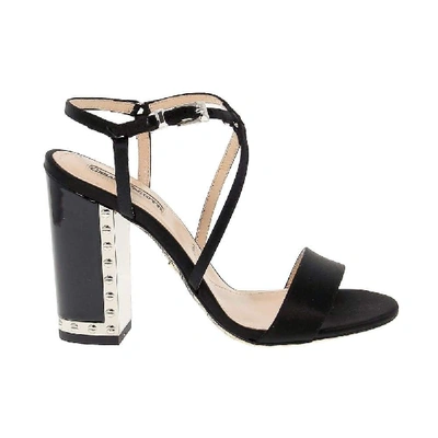 Shop Cesare Paciotti Women's Black Leather Sandals