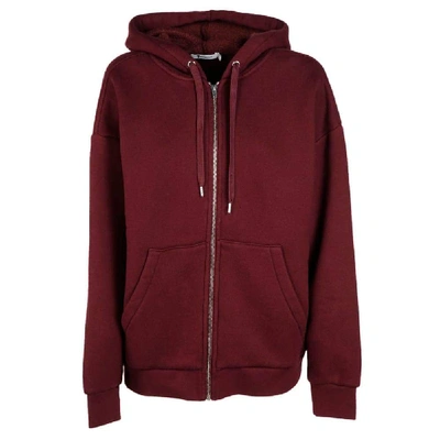 Shop Alexander Wang Women's Burgundy Cotton Sweatshirt