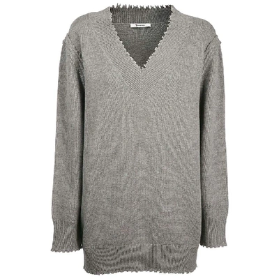 Shop Alexander Wang Women's Grey Cotton Sweater