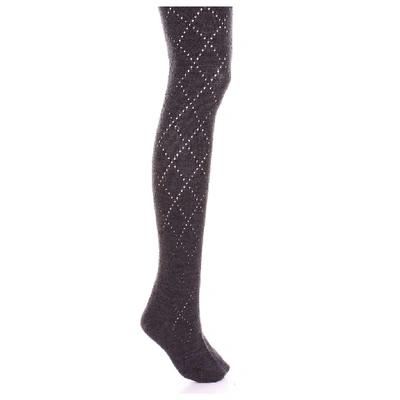 Shop Prada Women's Grey Synthetic Fibers Socks