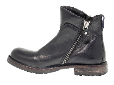 Shop Moma Women's Black Leather Ankle Boots