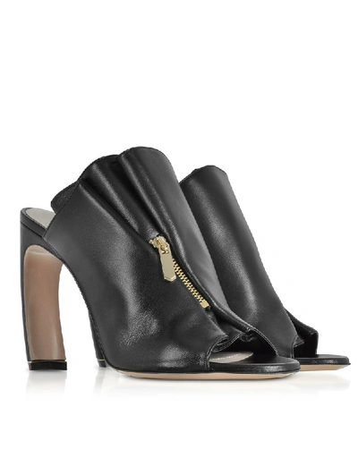 Shop Nicholas Kirkwood Women's Black Leather Heels