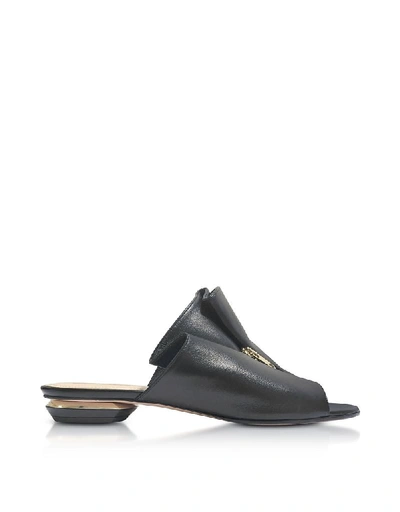 Shop Nicholas Kirkwood Women's Black Leather Sandals