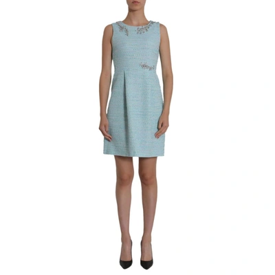 Shop Boutique Moschino Women's Light Blue Cotton Dress