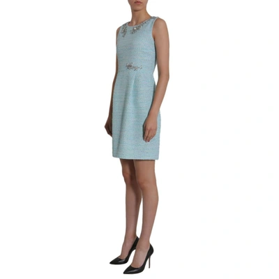 Shop Boutique Moschino Women's Light Blue Cotton Dress