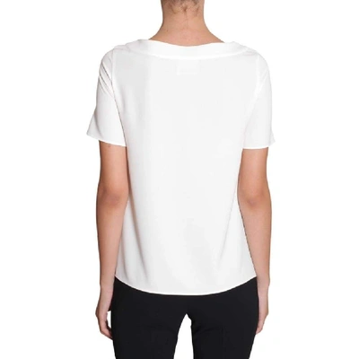 Shop Boutique Moschino Women's White Polyester T-shirt