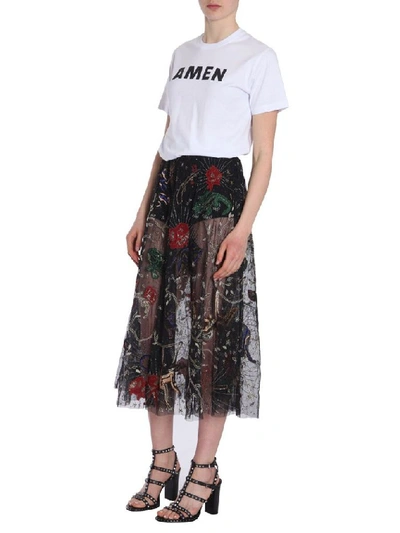 Shop Amen Women's Multicolor Polyamide Skirt