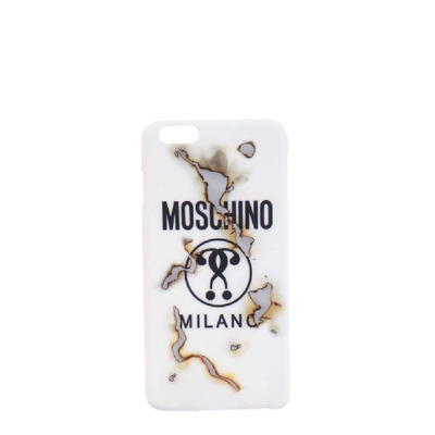 Shop Moschino Women's White Pvc Cover