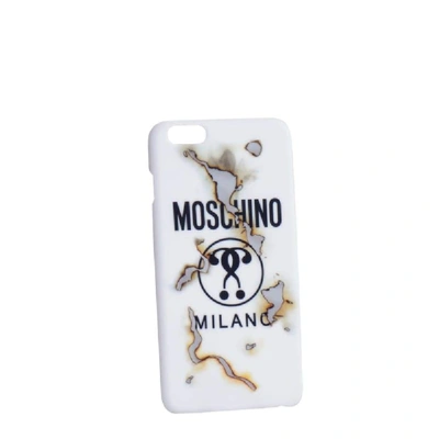 Shop Moschino Women's White Pvc Cover