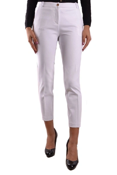 Shop Pinko Women's White Viscose Pants