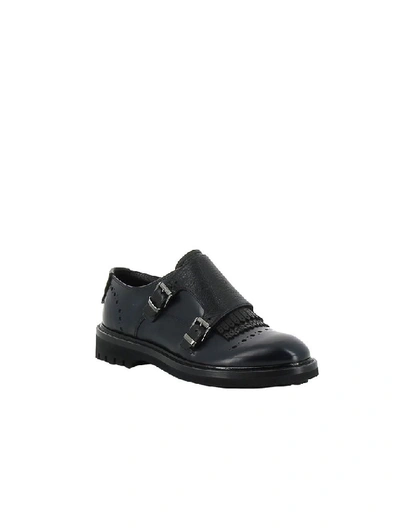 Shop Barracuda Women's Black Leather Monk Strap Shoes
