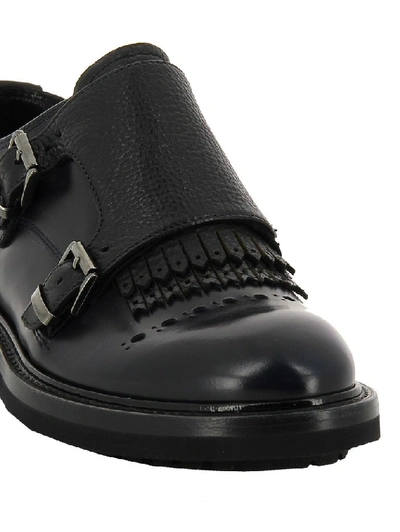 Shop Barracuda Women's Black Leather Monk Strap Shoes