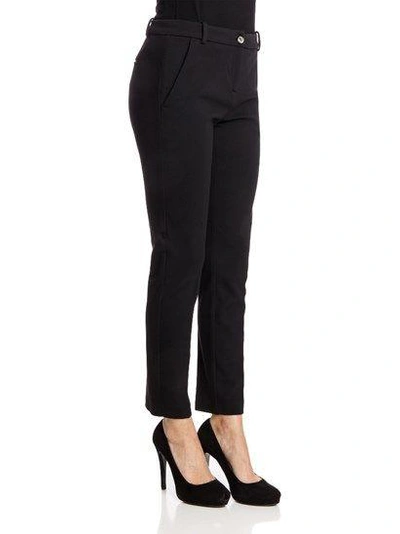 Shop Pinko Women's Black Viscose Pants