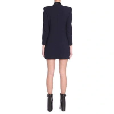 Shop Givenchy Women's Blue Wool Dress