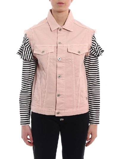 Shop Dondup Women's Pink Cotton Vest