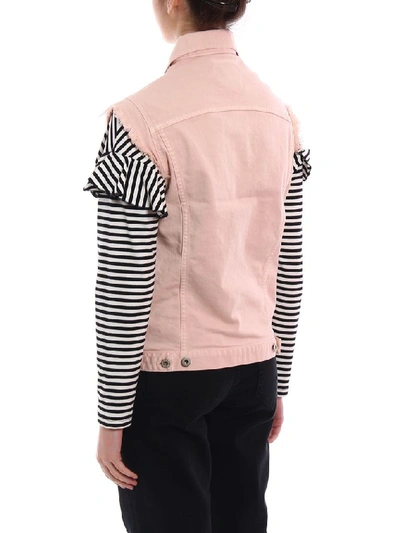 Shop Dondup Women's Pink Cotton Vest