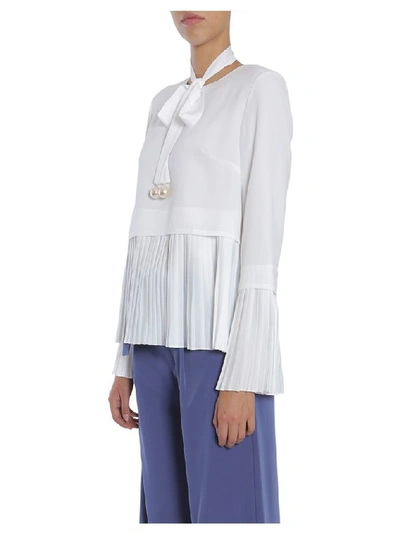 Shop Jovonna London Women's White Polyester Blouse